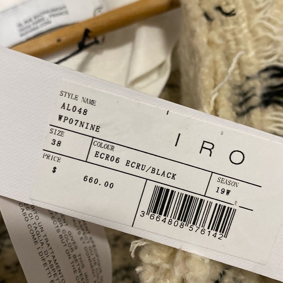 IRO 19W mohair Paris, France snap button blazer jacket - Picture 16 of 16